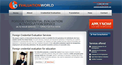 Desktop Screenshot of evaluationworld.com