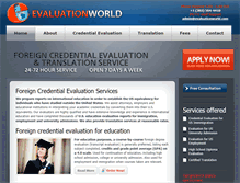 Tablet Screenshot of evaluationworld.com
